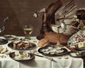Still Life with Turkey Pie - 彼得·克莱兹